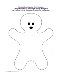 Trace or Cut Out the Gingerbread Boy